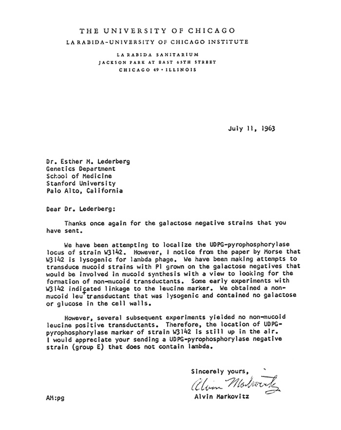 NLM pirated bbgkjd Alvin Markovitz to EML 7-11-63